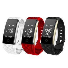 S2 Smart Bracelet Heart Rate Monitor IP67 Waterproof Sports Fitness Tracker Smart Watch Bluetooth Colour Screen Wristwatch For Android iPhone