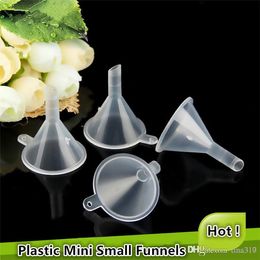 Newest Plastic Mini Small Funnel For tools bottle filling empty bottle Refillable Tool FREE Shipping 0617