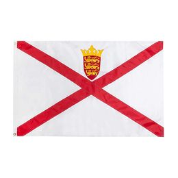 Custom Flag of Jersey Cheap Digital Printed Polyester All Countries Hanging Advertising Outdoor Indoor Usage, Drop shipping