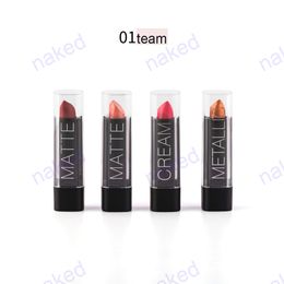 4 lipstick a set no logo 2 Colour team,matte cream metallic mix 4 Colour competitive sets hot sell accept your logo print