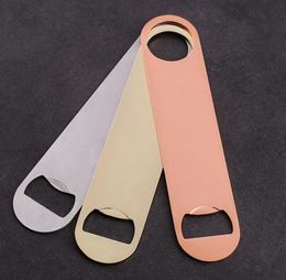 New Creative Stainless Steel Bottle Opener Large Flat Fancy Bottle Opener Beer Bottle Opener Home Restaurant Used SN2772