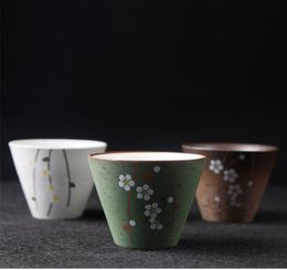 Japanese Tea Cup Cherry Blossom Ceramic Mug Wedding Gift Coffee Milk Porcelain Small Tea Bowl