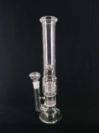 H:40cm tall 18mm joint glass water pipe for smoking glass bongs