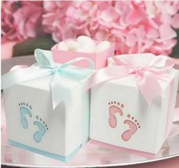 Baby Shower Ribbon Favour Gift Candy Wrap Boxes Wedding Favours and Gifts for Wedding Free ship