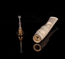 High-quality carving art gifts Tooth carving process can clean circular carved tiger double filter cigarette holder