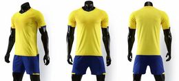 Top 2019 men Personality Shop popular Soccer Jersey Sets Jerseys With Shorts Soccer Wear apparel clothing Uniforms kits Sports online wear