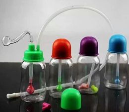 Bottle of plastic bottle Wholesale Glass bongs Oil Burner Glass Water Pipes Oil Rigs Smoking, Free Shipping