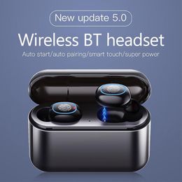 TWS wireless bluetooth headphones auriculares inalámbricos bluetooth 5.0+EDR cuffie bluetooth senza fili 1500mAh Charging Case