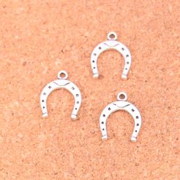 233pcs Charms lucky horseshoe horse Antique Silver Plated Pendants Making DIY Handmade Tibetan Silver Jewelry 16*13mm