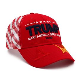 Donald Trump Baseball Cap 2020 keep America Great Again Letter Embroidered Outdoor Sports Sunhat Party Hats ZZA2266 100Pcs