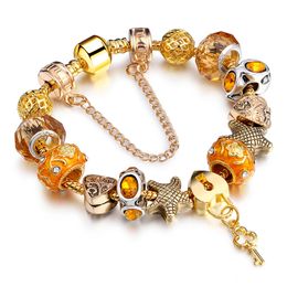 Jewelry Bracelet Gold Plated Beads Austrian Crystal Fashionable Onyx Women's