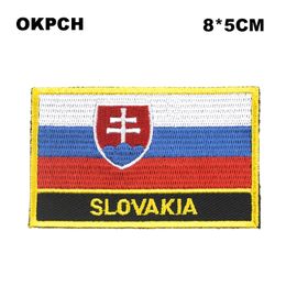 Free Shipping 8*5cm Slovakia Shape Mexico Flag Embroidery Iron on Patch PT0164-R