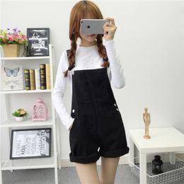 Rompers Women Summer Lovely Jumpsuits 2019 Spring Denim Jeans Overalls Shorts Pink/white/black Overall Jumpsuit C190420