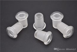 mini thick glass adapter 14mm female to 18mm male clear water pipes dapter converters for bongs oi