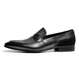 Hot Sale-Men genuine leather brogue shoes business dress banquet suit shoes men brand Bullock wedding oxford for black