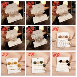 Pearl Metal Gold Color Hair Clips Bobby Pin Barrette Hairband Hairpin Headdress women girls Lady Hair StylingT2C5080