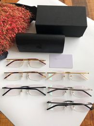 New g glasses frame small square with myopia number glasses frame female net red radiation frameless flat mirror male