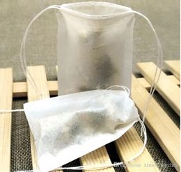 1000pic Empty tea bag Double drawstring tea filters Food grade Filter paper bags disposable clean Herbal tea bags