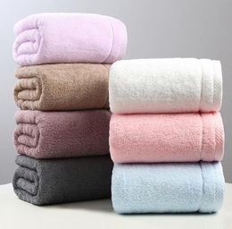 adult increase thickening plain long-staple cotton bath towel can be made logo customized cross-border factory direct sale towels 140*70cm