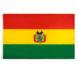 Bolivia Flag 3x5 Ft Flying Custom Hanging Polyester Printed Indoor Outdoor Good Quality Bolivian Flag Banners Drop Shipping