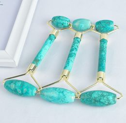 100 natural skin care tool noise free anti Ageing jade roller facelift massager authentic turquoise jade face roller