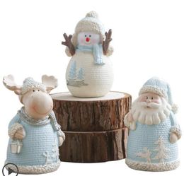Santa Claus Elk Three-piece Decoration Creative European Wine Cabinet Decoration Gift Christmas Gift