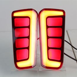 2PCS Reflector For Toyota Vellfire 2016 2017 2018 2019 2020 ALPHARD LED Rear Fog Lamp Bumper Light Brake Light Turn Signal