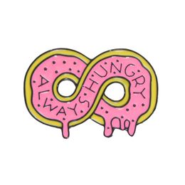 Doughnut Infinity Lapel Pins Badges Brooches Men Women Girls Cute Funny Jewellery Cartoon Accessories