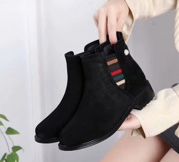 Luxury New Womens Ankle Martin Snow Winter platform Waterproof Beading Low Heel Cowboy Casual Boots Shoes SZ35-40