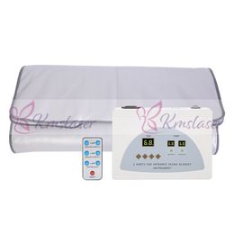 2 heating zone Sauna Blanket Detox Far Infrared Anti Ageing Machine Body Slimming Lymph Drainage