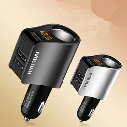 Hot 3 USB car charger car chargers, car charger, multi-function USB charger 2 colors Cell Phone Chargers