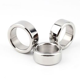 Stainless steel penis ring metal cock ring male time delay ring ball stretcher sex toys for men penis