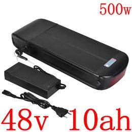 48V 500W Ebike battery pack 10AH Lithium 8Ah 9Ah 10Ah 11Ah electric bicycle with 15A BMS and 2A charger