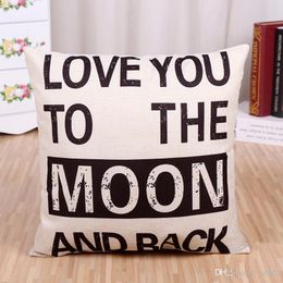 English Letters Pillowcase Originality Sofa Cushions Student Household Man Woman Car Use Pillow Cover Children Pillow Cushion 5qt A1