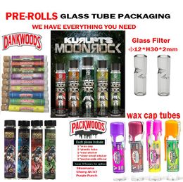 Full types Joint Prerolls Glass Tube Packagings Dankwoods Packwoods Moonrock Pre-roll Joints Cork Tubes Prerolls Topshelf Rolled Joints