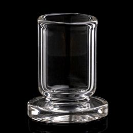 Hookahs Thick Clear Glass stand Carb Cap Holder for 25mm 30mm ball caps spinning cyclone Quartz Banger