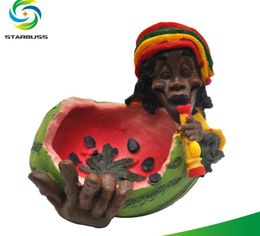 2023 Resin ashtray watermelon Jamaica design personality crafts