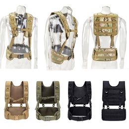 Camouflage Combat Assault Molle Vest Tactical Chest Rig Outdoor Sports Airsoft Gear Molle Pouch Bag Carrier NO06-024