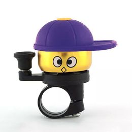 BIKIGHT Aluminium Alloy Bike Bicycle Bell Loud Clear CyclingCartoon Mini Cute Alarm Horn Ring Bike Accessories For Kids - Blue