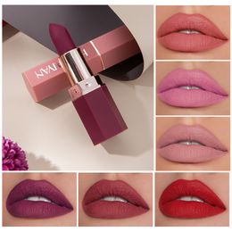 DHL free 2020 New Arrival Handaiyan 6 Colours matte lipstick long-lasting create the perfect lip makeup in stock