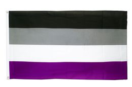 90x150cm LGBTQIA Ace Community Asexuality asexual Flag nonsexuality pride derect factory hanging 100% polyester