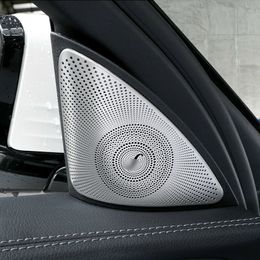 Refit For Benz E Class W213 S213 2016-2019 Matte Car Door Audio Speaker Cover Trim