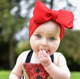 18 Colors Big Bow headbands European and American baby candy colors Bow headband baby girl elegant hair bows accessories