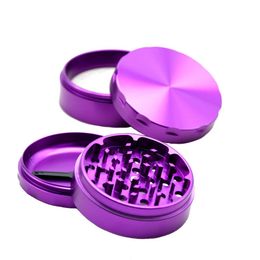 Mix Colour 63mm 4 Layers Smoking Accessories Grinders Metal Zinc Big Space Case Tobacco Herb Grinder 111