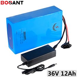 10S 36V 12Ah 250W electric bicycle battery 18650 cell 36V 350W rechargeable electric scooter lithium ion battery +2A Charger