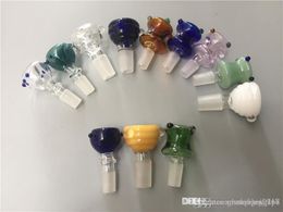 many style Glass bowls for bongs 14mm 18mm male thick clear glass water bowl for water bongs bowl pieces for bongs