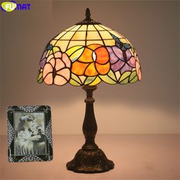 FUMAT Butterfly Chandelier With grape shade Lights Stained FUMAT Butterfly Chandelier With grape shade Lights Stained