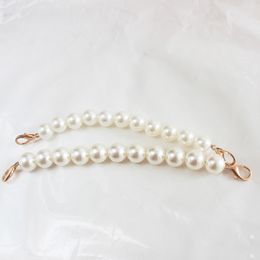 New Faux Pearl Beaded Design Shoulder Bag Strap Women Handbag Strap 22-32cm Length Lady Replacement Obag Handles Bag Accessories286D