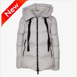 light down 90% White duck winter coats Waterproof fabric Street Fashion winter girl bread down jackets soft women down fill coats