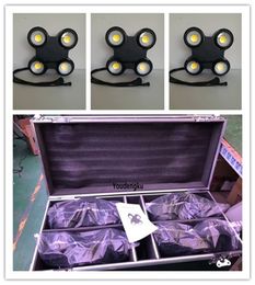 4 pieces with case Ip65 4 eyes led blinder light 4x100w rgbw dmx waterproof COB Led Audience Matrix Blinder Light